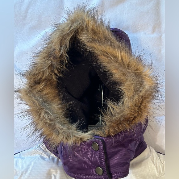 Baltimore Ravens Fur-Trim Hooded Belted Puffer - Picture 5 of 12